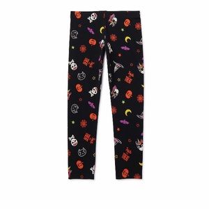 Way to Celebrate Girls Halloween Printed Leggings